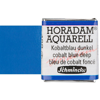 Schmincke Horadam Watercolor Cobalt Blue Deep Half-Pan