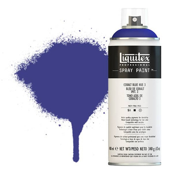 Liquitex Professional Spray Paint 400ml Can - Cobalt Blue Hue 3