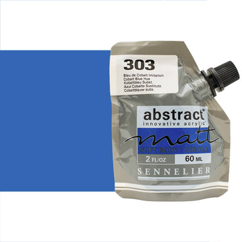 Sennelier Abstract Matt Soft Body Acrylic - Cobalt Blue Hue, 60ml