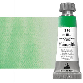 MaimeriBlu Artists Watercolor - Cobalt Green Light, 12ml