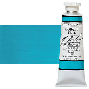 M Graham Oil Color 1.25Oz/37Ml Cobalt Teal