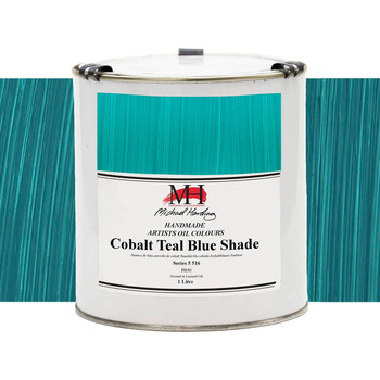 Michael Harding Oil Color - Cobalt Teal Blue Shade, 1L Can