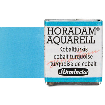 Schmincke Horadam Watercolor Cobalt Turquoise Half-Pan