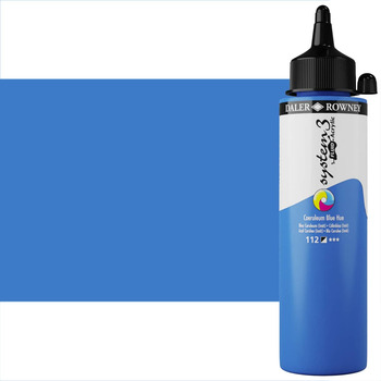 Daler-Rowney System3 Fluid Acrylic - Coeruleum Blue Hue, 250ml