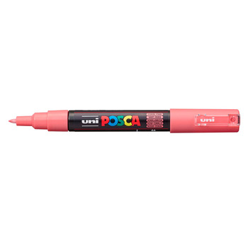POSCA Acrylic Paint Marker - Extra-Fine Tip, Coral Pink (0.7-1mm)