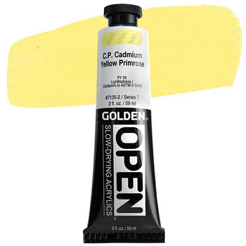 GOLDEN Open Acrylic Paints C.P. Cadmium Yellow Primrose 2 oz
