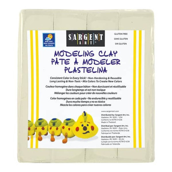 Sargent Art 1lb Non-Hardening Modeling Clay Cream