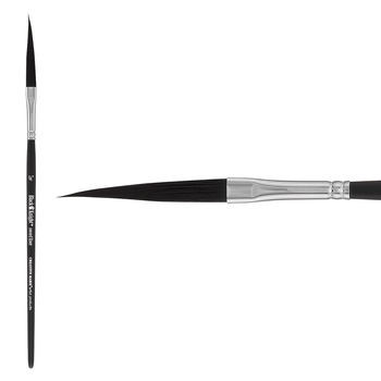 Creative Mark Black Knight Sword Liners Synthetic Brush Short Handle 1/4"