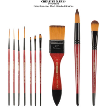 Creative Mark Ebony Splendor Short-Handled Brushes