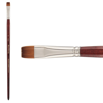 Mimik Kolinsky Synthetic Sable Long Handle Brush, Bright Size #14