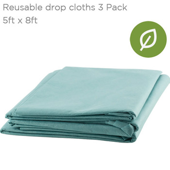 Reuseable Painting Drop Cloth 5x8 feet Pack of 3
