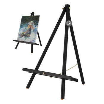 12-Pack Thrifty Black Wood Tabletop Display Easels by Creative Mark