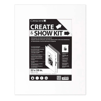 Crescent Create & Show Kit 22"x28", Opening 13"x19" White