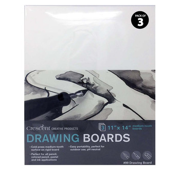 Crescent #99 Drawing Board Cold Press 11"x14" (3-Pack)