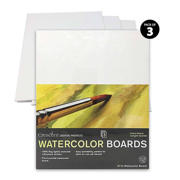 Crescent #114 Watercolor Board Cold Press 12"x16" (Pack of 3)