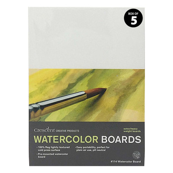 Crescent #114 Watercolor Board Cold Press, 16"x20" (Pack of 5)