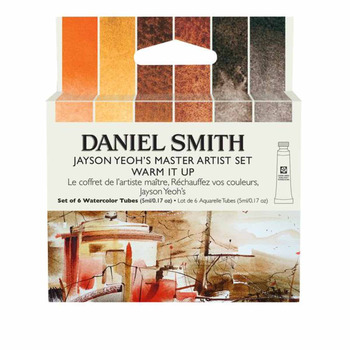 DANIEL SMITH Extra Fine Watercolor Jayson Yeoh Warm It Up Set of 6, 5ml Tubes