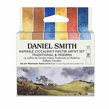 DANIEL SMITH Extra Fine Watercolor Raffaele Ciccaleni Traditional & Modern Set of 6, 5ml Tubes