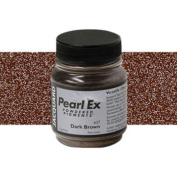 Jacquard Pearl Ex Powder Pigment - Dark Brown .5oz