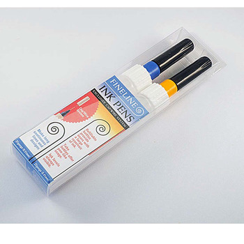 Fineline Empty Ink Pen Applicator 21 & 22 Guage Tips, 1oz (2-Pack)