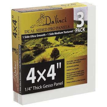 Da Vinci Dual Sided Pro Panel 4"x4", 6mm Deep (3-Pack)