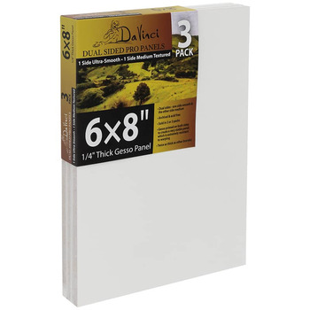 Da Vinci Dual Sided Pro Panel 6"x8", 6mm Deep (3-Pack)