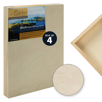 Da Vinci Pro Birch Wood Panel 8"x10", 1-5/8" Deep (Box of 4)
