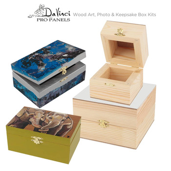 Art, Photo & Keepsake Wood Box Kits by DaVinci