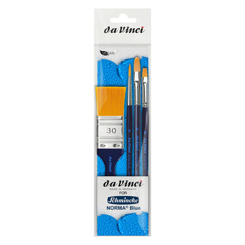 Da Vinci Nova Blue Synthetic Brush Set of 4