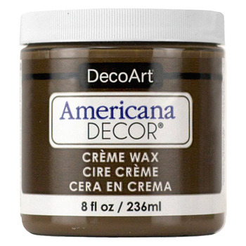DecoArt Americana Creme Wax 8oz - Deep Brown