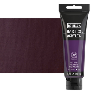 Liquitex Basics Acrylic Paint - Deep Violet, 4oz Tube