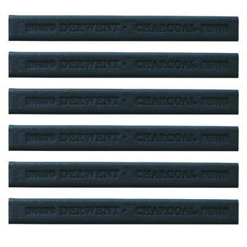 Derwent Compressed Charcoal Stick Individual - Medium (Box of 6)