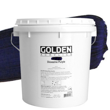 GOLDEN Heavy Body Acrylics - Dioxazine Purple, Gallon