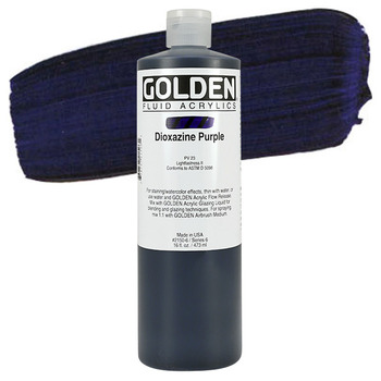 GOLDEN Fluid Acrylics Dioxazine Purple 16 oz