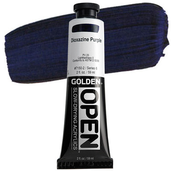 GOLDEN Open Acrylic Paints Dioxazine Purple 2 oz