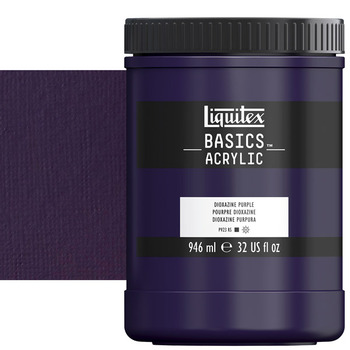 Liquitex Basics Acrylic Paint - Dioxazine Purple, 32oz Jar
