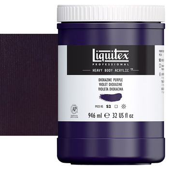 Liquitex Heavy Body Acrylic - Dioxazine Purple, 32oz Jar