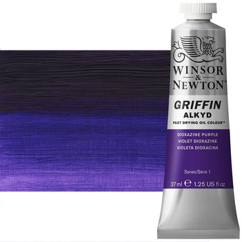 Winsor & Newton Griffin Alkyd Fast-Drying Oil Color - Dioxazine Purple, 37ml Tube