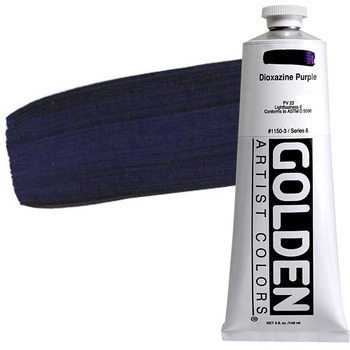 GOLDEN Heavy Body Acrylics - Dioxazine Purple, 5oz Tube