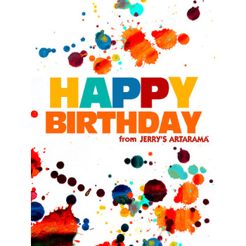 Birthday Art e-Gift Card - Splatter eGift Card