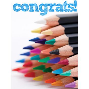 Congratulations Art eGift Card - Colored Pencils eGift Card