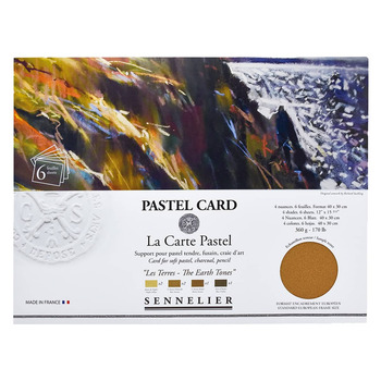 Sennelier La Carte Pochette 11.8" x 15.75" - 6 Pack, Earth Tones