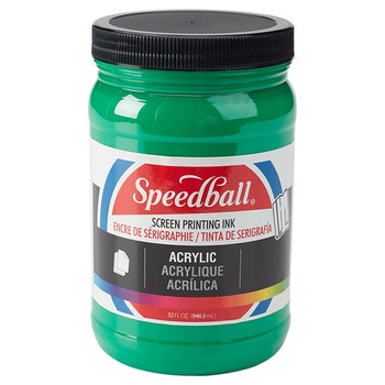 Speedball Acrylic Screen Printing Ink 32 oz Jar - Emerald