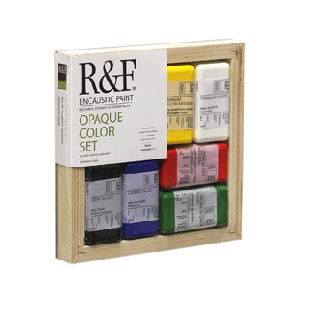 R&F Encaustic Handmade Paint - Opaque Color Set 40 ml Blocks