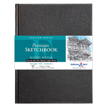 Stillman and Birn Premium Epsilon Hardbound Sketchbook - 8.25”x11.75” (62-Sheets)
