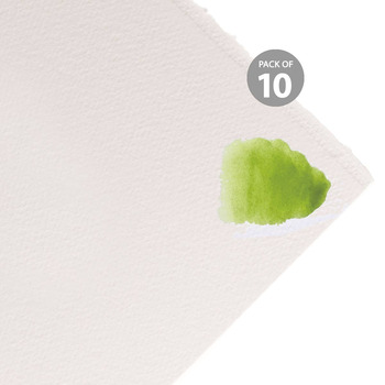 Artistico Watercolor Paper - 22"x30" Extra White, 140lb Rough (10-Pack)