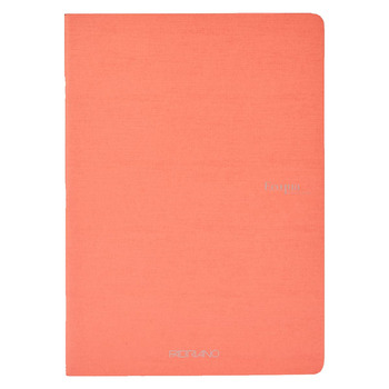 Fabriano EcoQua Notebook 8.3 x 11.7" Blank Staple-Bound Flamingo