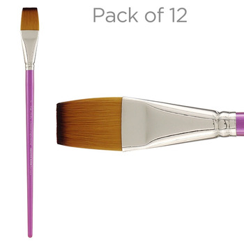 Creative Inspirations Dura-Handle™ Brush Long Handle Flat 1" (Pack of 12)