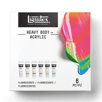 Liquitex Professional Heavy Body 59 ml Set of 6 Fluorescent Colors