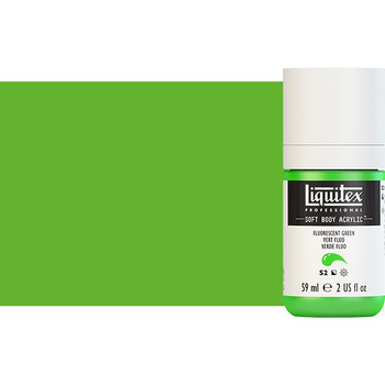Liquitex Professional Soft Body Acrylic 2oz Fluorescent Green